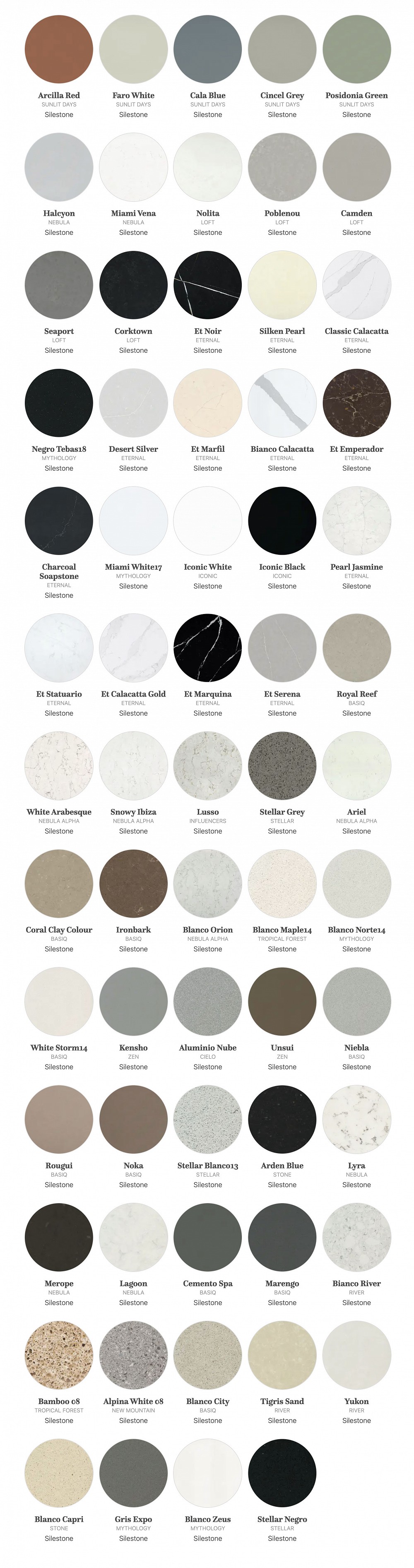 Silestone Colour Ranges